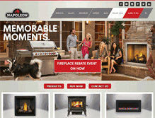 Tablet Screenshot of napoleonfireplaces.asia
